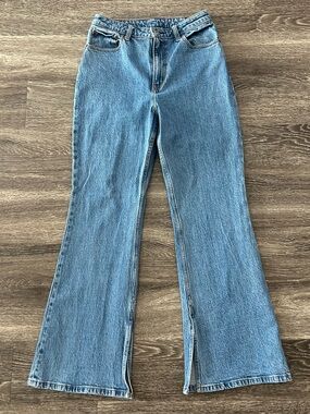 Y2K Abercrombie & Fitch The Vintage Flare High Rise Jeans Womens 28/6 Blue Denim